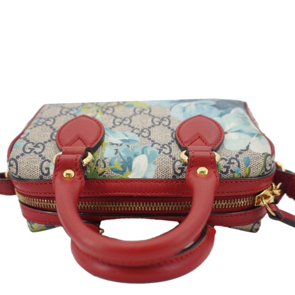 Gucci  Mini Blooms GG Supreme Canvas Top Handle Crossbody Bag Multicolor 546312 - Picture 5 of 16